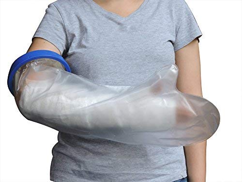 ANCIENTIMPEX Waterproof Arm Cast Cover for Protection While Taking Shower Lightweight Arm Cast Guard Transparent for Bath and Shower Reusable Cast Protector for Adults to Keep Casts and Bandages Dry - Image 1