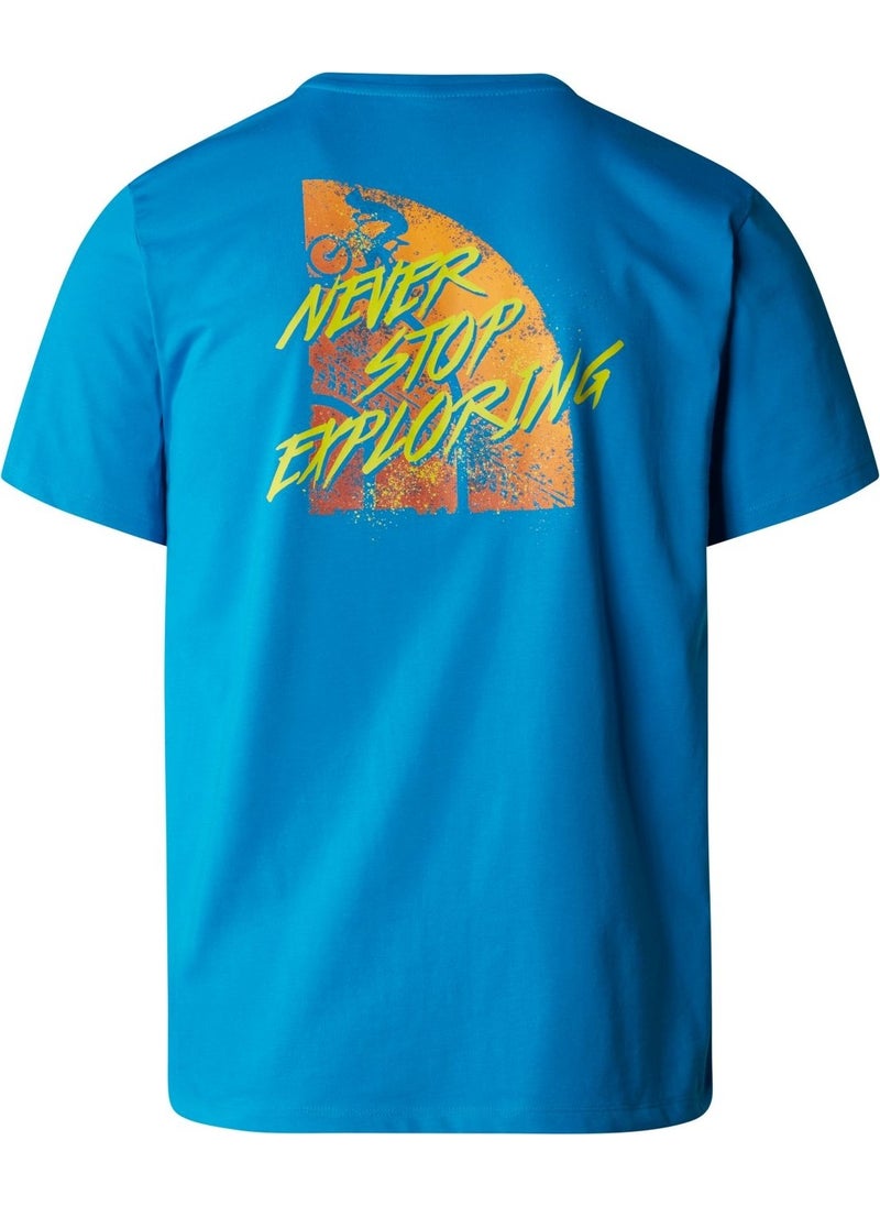 THE NORTH FACE M Foundation Tracks Graphic Tee Men's T-Shirt NF0A882YRI31  - Image 2