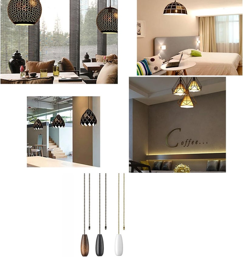 Industrial Ceiling Fan Pull Chains Light & Extension Accessories Fixture Chain Connector Extender Ceiling - Image 2