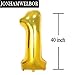 Jonhamwelbor 13 Number Balloons Gold Big Giant Jumbo Number 13 Foil Mylar Balloons for 13th Birthday Party Supplies 13 Anniversary Events Decorations - Image 2