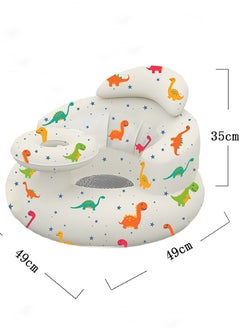 Daytoyz Baby Inflatable Seat for Babies 3-36 Months, Built-in Air Pump, Baby Support Seat Summer Toddler Chair for Sitting Up, Baby Shower Chair Floor Seater, Infant Back Support Sofa  - Image 2