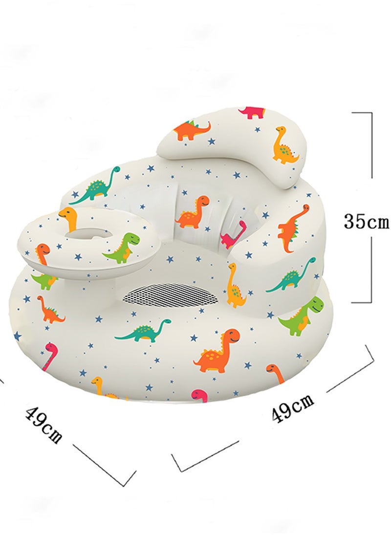 Daytoyz - Baby Inflatable Seat for Babies 3-36 Months, Built-in Air Pump, Baby Support Seat Summer Toddler Chair for Sitting Up, Baby Shower Chair Floor Seater, Infant Back Support Sofa - Image 1