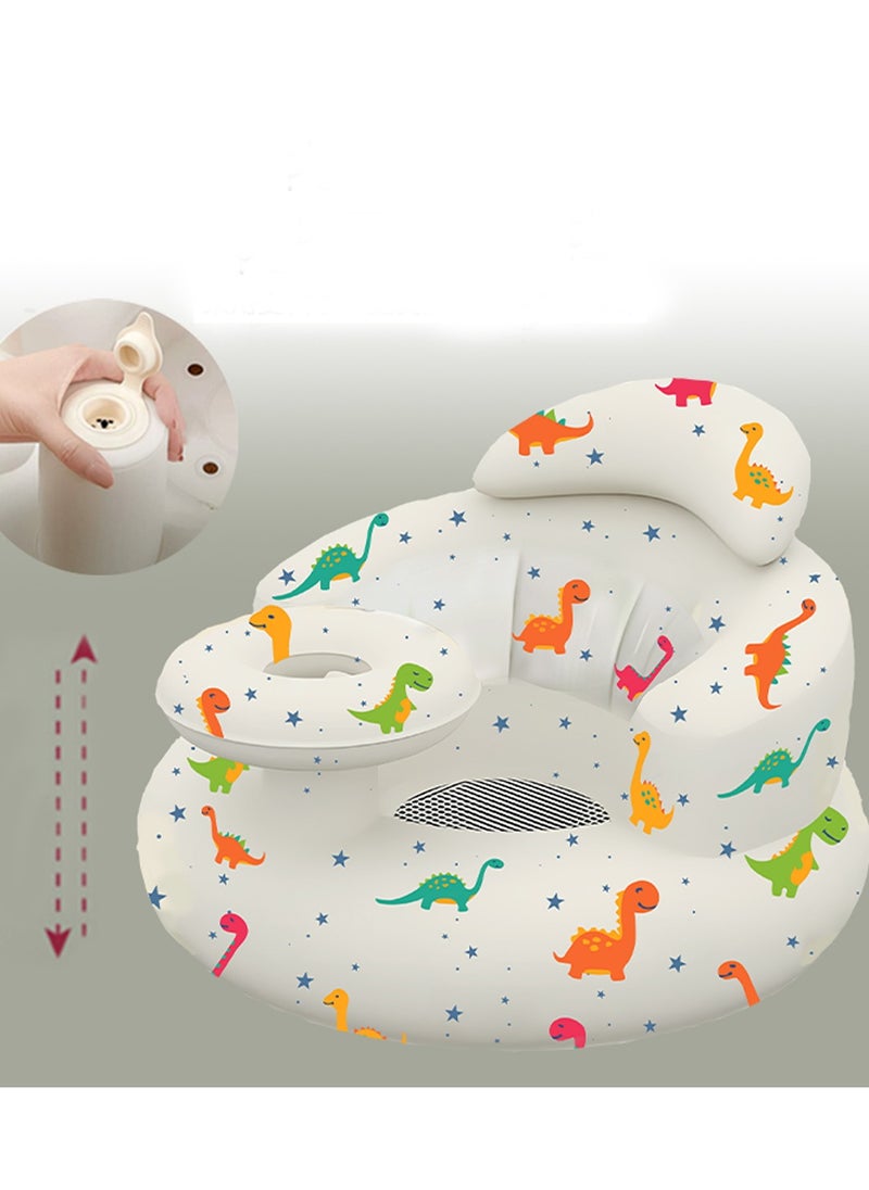 Daytoyz - Baby Inflatable Seat for Babies 3-36 Months, Built-in Air Pump, Baby Support Seat Summer Toddler Chair for Sitting Up, Baby Shower Chair Floor Seater, Infant Back Support Sofa - Image 1