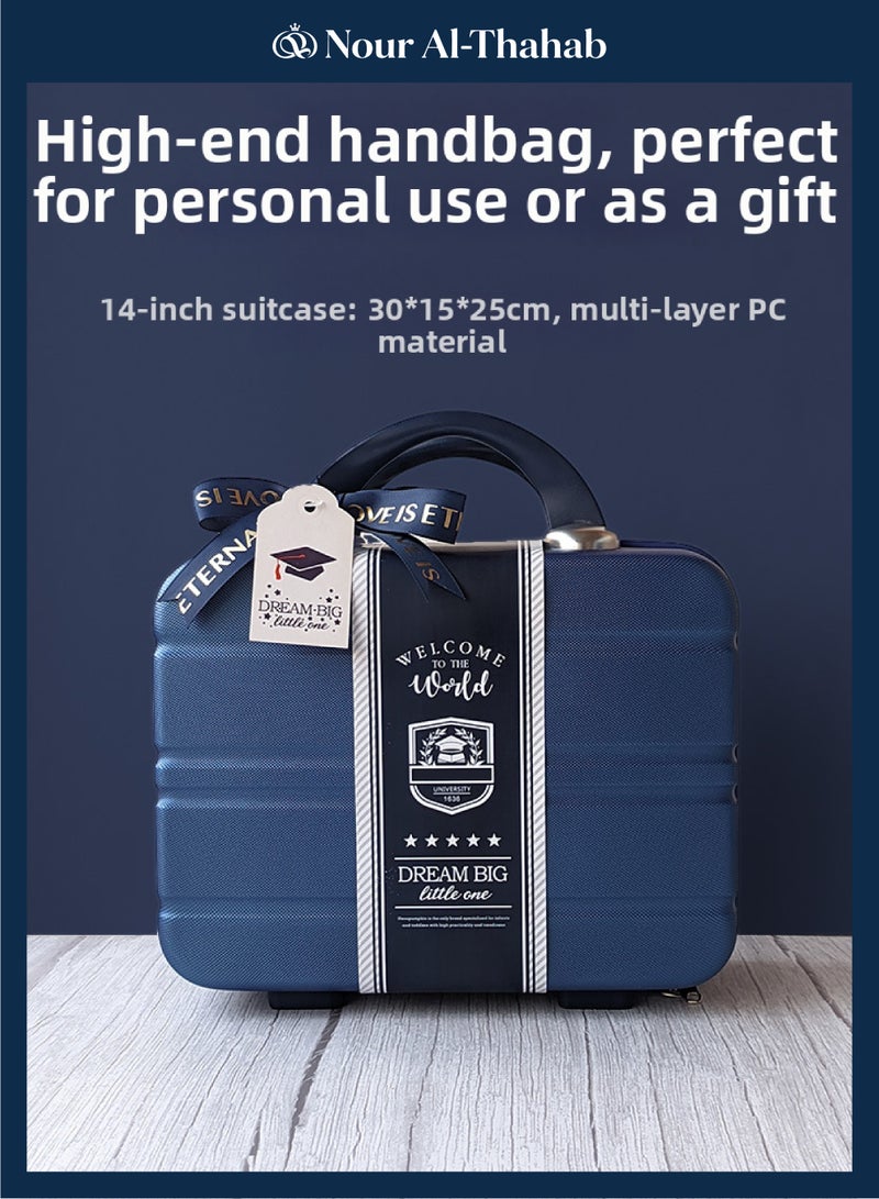 نور الصحب 8 قطع مجموعة هدايا مولود جديدة (أسلوب بريبي)، مجموعة ملابس وإكسسوارات للأطفال حديثي الولادة من القطن الممتاز لكل من الأولاد والبنات، مناسبة لفصول الربيع والصيف والخريف والشتاء الأربعة (تشمل حقيبة هدايا حصرية عالية الجودة من نور الذهب). - Image 3