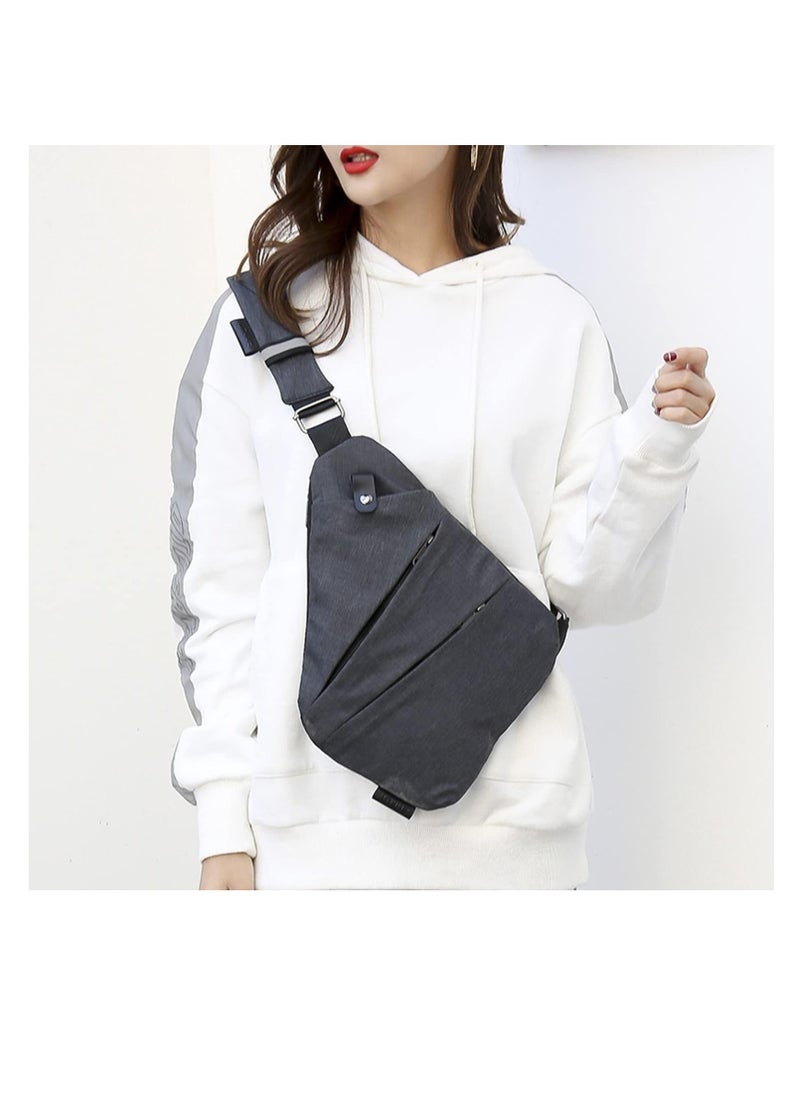 Cool Baby 2023 New Personal Flex Bag - Fashion Anti-thief Slim Sling Bag, Personal Shoulder Pocket Bag,Side Crossbody Backpack for Outdoor(B-GREY,LEFT)  - Image 1