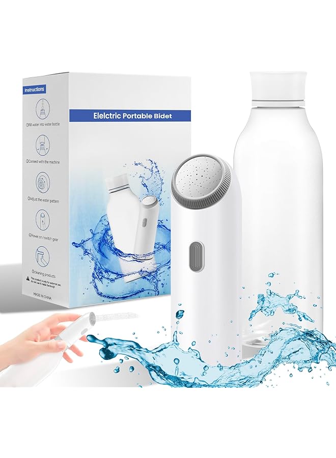 Hulami Portable Travel Bidet Usb C Rechargeable Pocket Shattaf Handheld Water Sprayer For Personal Hygiene Home Office & Outdoor Use - Image 1
