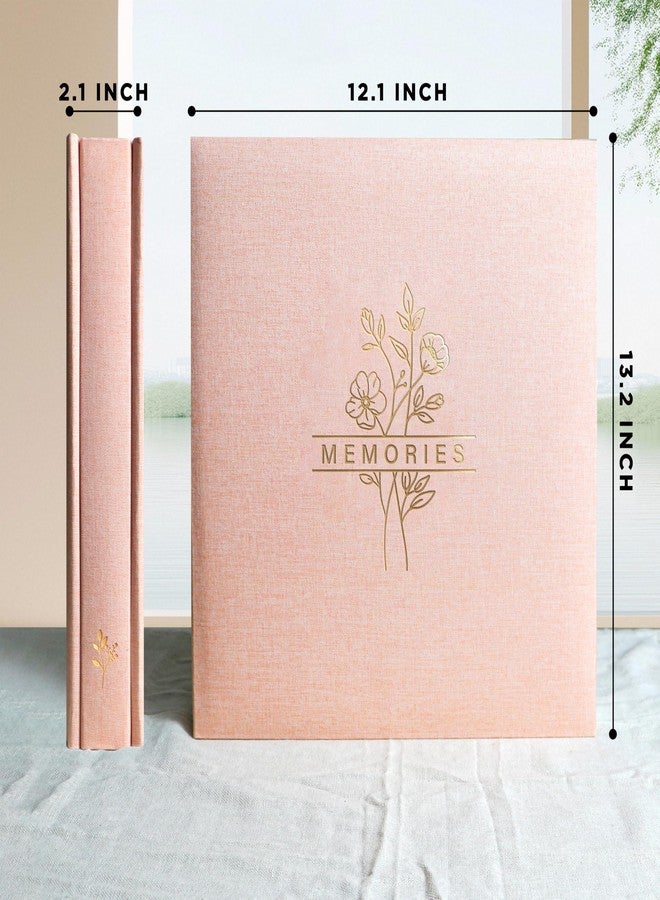 Holoary Photo Album 4x6 500 Photos, 500 Pockets Picture Album, Linen Fabric Cover Big Picture Book for Photos, 4x6 Photo Albums for Memories Family Weddings Travel(Pink) - Image 2