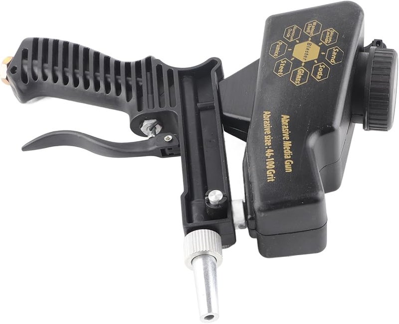 FTVOGUE Portable Pneumatic Sandblaster Gun Kit Black For Paint Rust Removal Metal Surface - Image 5