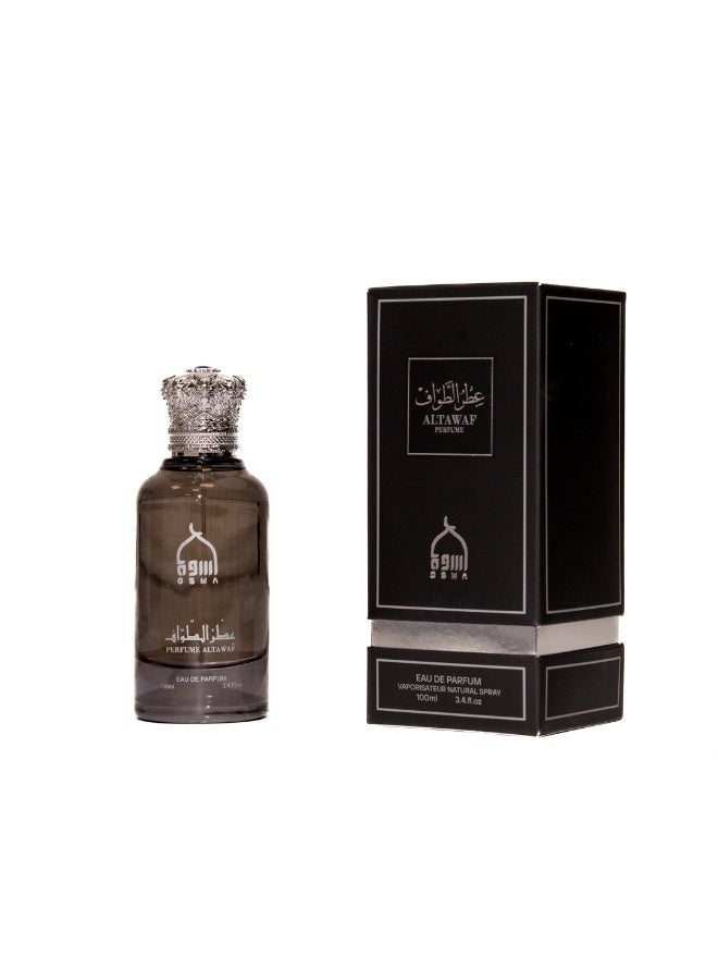 عطر الطواف - عطر شرقي فاخر للرجال والنساء من أسوة برائحة مسك التوفي والياسمين مع الأخشاب، 100 مل يدوم طويلاً للمناسبات والاستخدام اليومي
