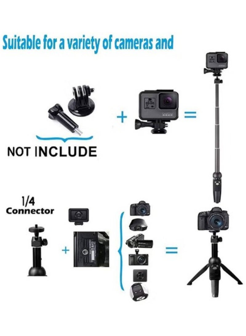 إلترازون K20 Bluetooth 4.0 Wireless Selfie Stick Integrated Tripod for Smartphones, Black - Image 2