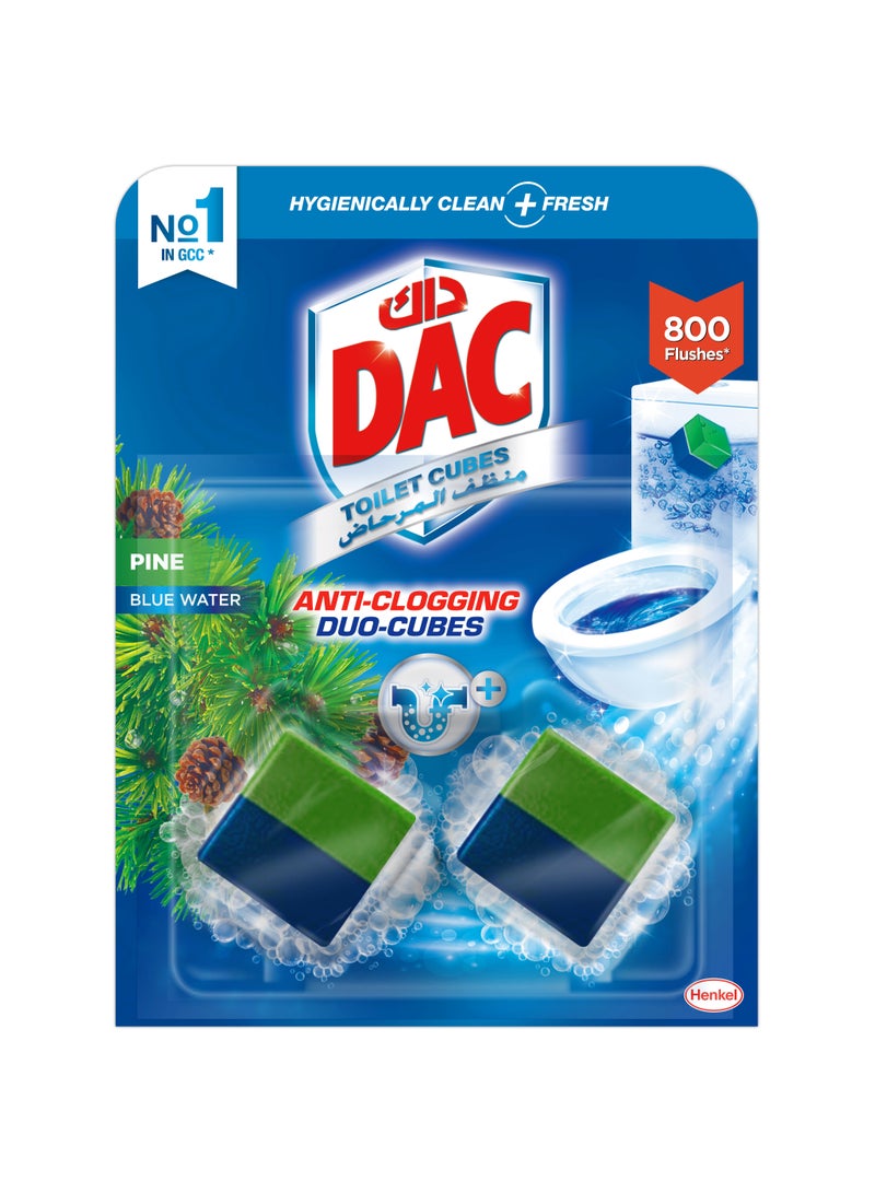 Dac Anti-Clogging Toilet Rimblock Pine Duo Cubes - Image 1