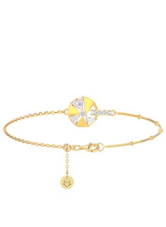 AWNL Women's Silver Bracelet with CZ Diamonds Cardamom Flower Design Gift for Women  - Image 1