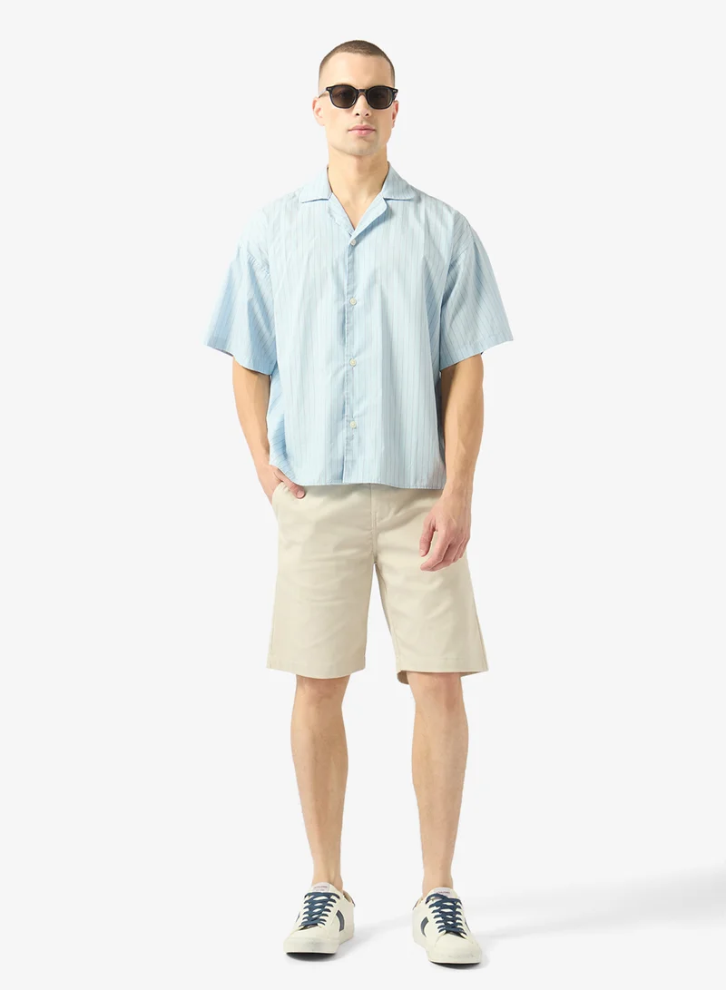 Robert Wood Side button closure shorts