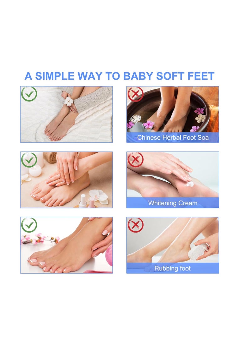APPTI 5 Packs Foot Peel Mask Exfoliating Callus Peel Natural Exfoliator Foot Mask for Dry Cracked Feet for Men and Women Feet Peeling Mask  - Image 2