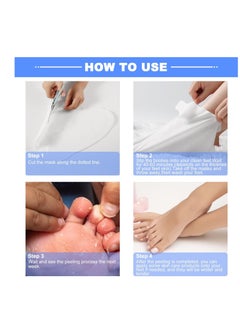 APPTI 5 Packs Foot Peel Mask Exfoliating Callus Peel Natural Exfoliator Foot Mask for Dry Cracked Feet for Men and Women Feet Peeling Mask  - Image 3