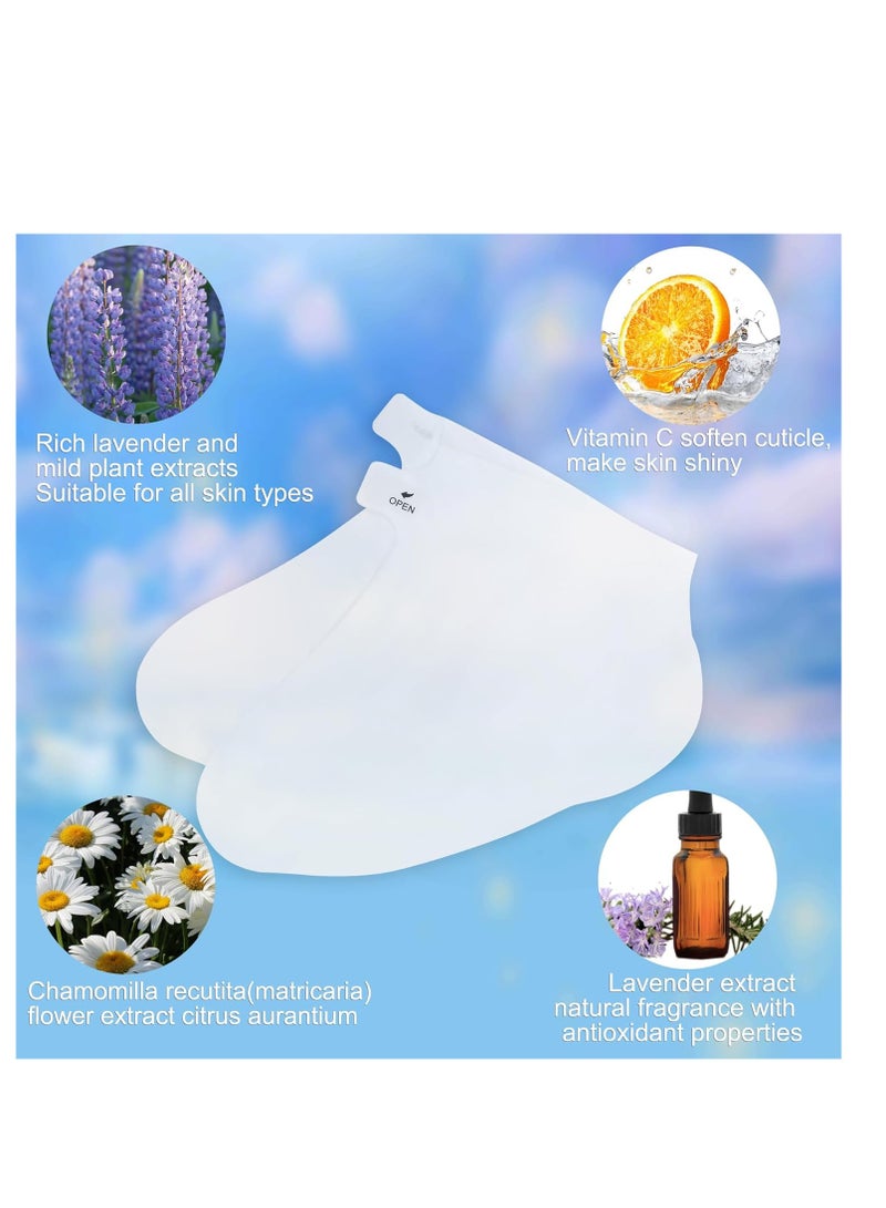 APPTI 5 Packs Foot Peel Mask Exfoliating Callus Peel Natural Exfoliator Foot Mask for Dry Cracked Feet for Men and Women Feet Peeling Mask  - Image 5