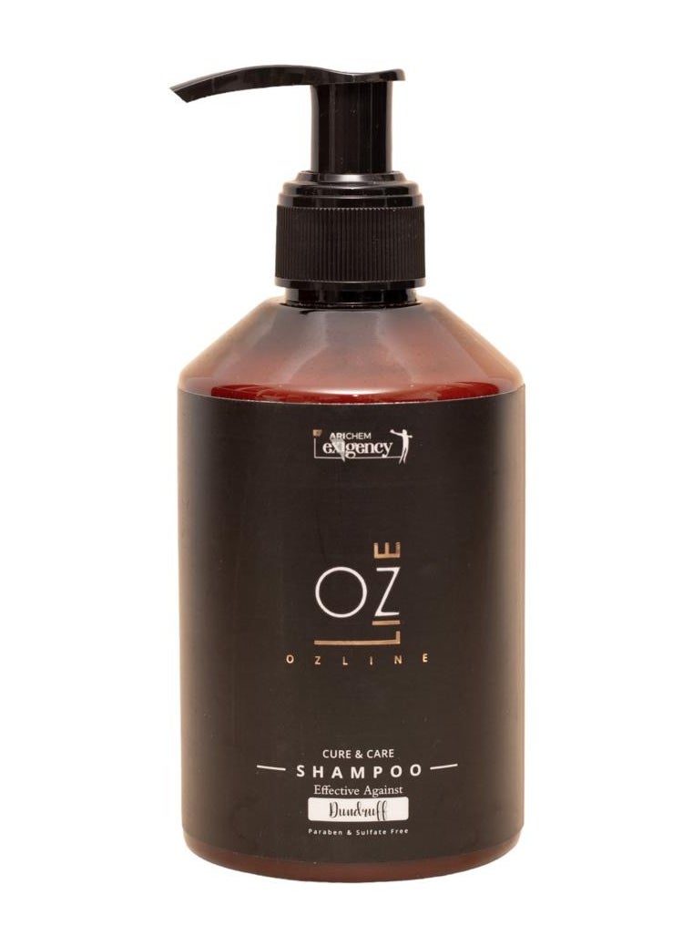 OZLINE Ozline Shampoo Cure & Care Eliminates Hair Eczema & dandruff 250 ml  - Image 1