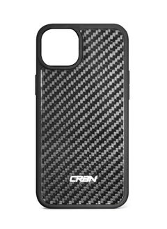 crbn Carbon Fiber Phone Case for iPhone 15 Plus Slim Lightweight Twill Design Shockproof Drop Protection Carbon Fiber Texture Anti-Scratch Cover Non Slip Grip for Maximum Durability 