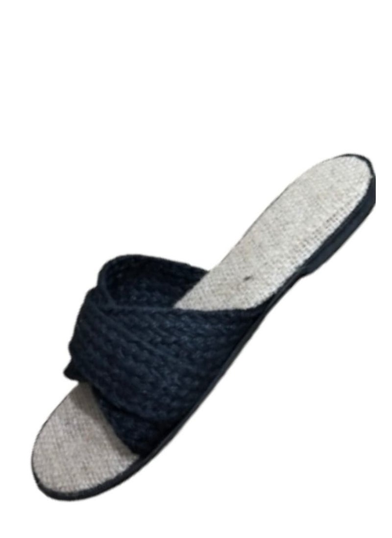 Baraem - Black canvas strappy model - Image 1