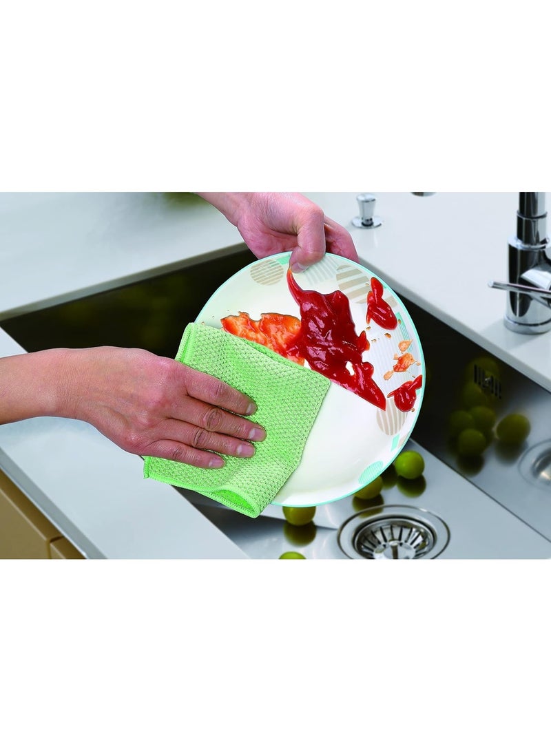 مجموعة قماش تنظيف الخيوط الفضية، عبوة متعددة الالوان  مايكروفايبر متين - Image 4