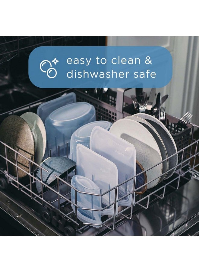 Stasher Premium Silicone Reusable Food Storage Bags, 2-Pack, Clear | Multi-Use Food Storage Bags, Lunch Bag, Travel Containers | BPA Free, Leak-free, Dishwasher-Safe, Eco-friendly - Image 3