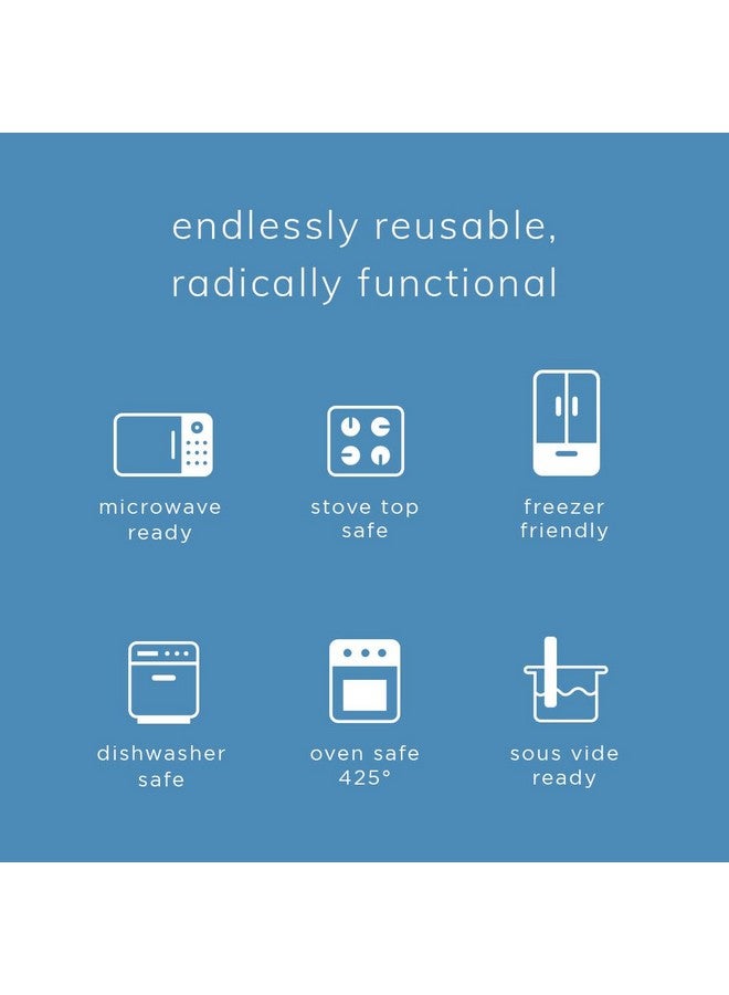 Stasher Premium Silicone Reusable Food Storage Bags, 2-Pack, Clear | Multi-Use Food Storage Bags, Lunch Bag, Travel Containers | BPA Free, Leak-free, Dishwasher-Safe, Eco-friendly - Image 2