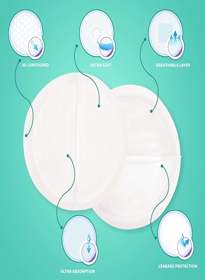1st Step Honey Comb Lining, Super Absorbent Disposable Breast Pads Nursing Breast pad (120 Pack) - Image 2