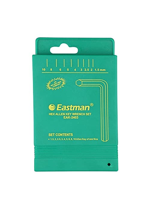 Eastman EASTMAN Hex Allen Keys set of 9 CRV Steel Precision Metric AntiAbrasion Coating Organized Storage Box EAK2403  - Image 2