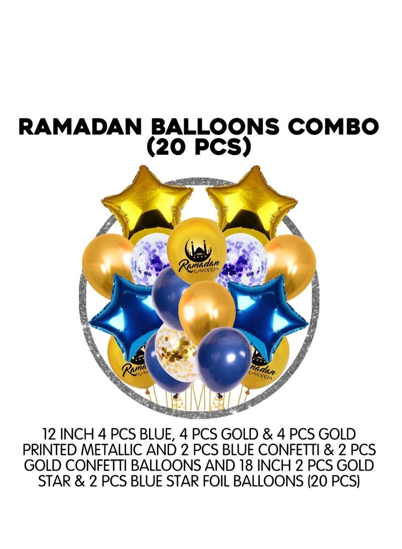 Party Propz Ramadan Kareem balloons for Ramadan decoration- Pack of 20 Pieces - Image 2