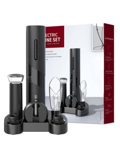 Royal Polar Automatic Electric Wine Bottle Corkscrew opener  with Foil Cutter, Wine Pour, Wine Stopper Vacuum Preservation Stoppers and Storage Base  - Image 1