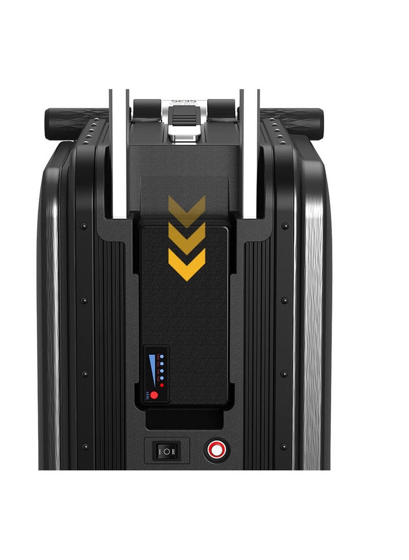 Airwheel SE3S Smart Travel Bag Electric Scooter with 250W Motor, Speed ​​up to 13km/h, Controlled via Mobile App, 73.26Wh Lithium-ion Battery (Removable), Charge your devices via external USB ports, Load weight up to 110kg, Allowed to be taken on plane, Bag weight up to 10kg, TSA security lock, LED ambient lighting, Storage space up to 20L