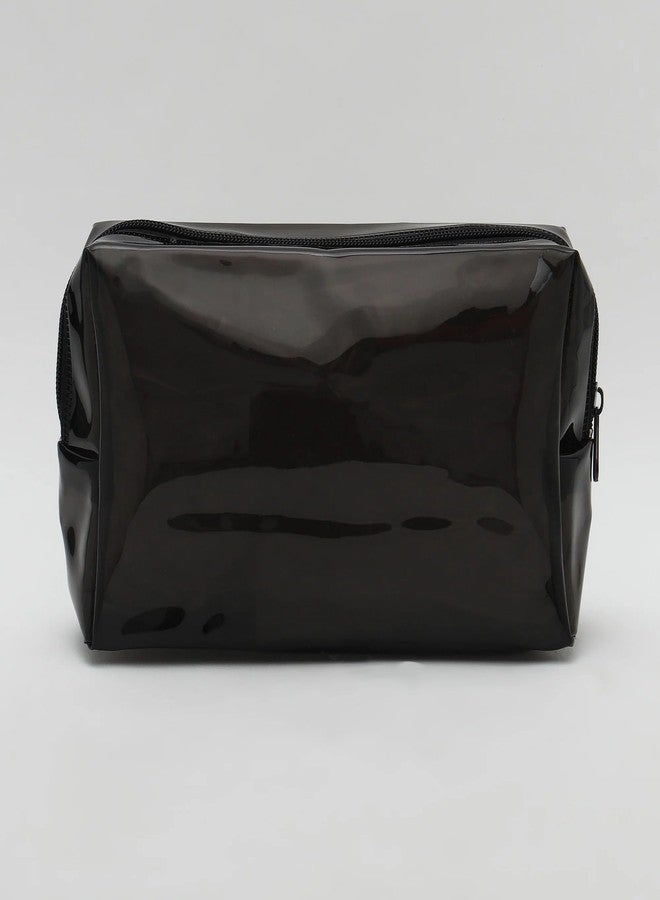 Hamster London Hampton Rectangle Waterproof Fashionable Make up Pouch Organizer Hand Bag Travel Pouch (Black) - Image 3