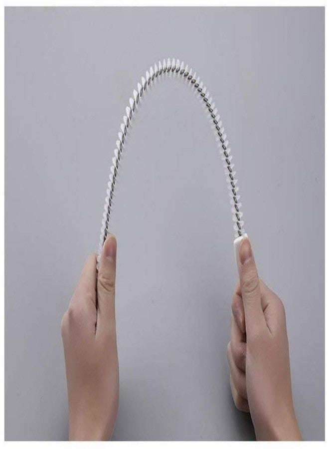 WENGTY Long Bottle and Bathroom Cleaning Brush | Flexible Straw &Pipe Cleaner Brush | Narrow Neck Bottle Washer for Kitchen (45 cm) - Image 5