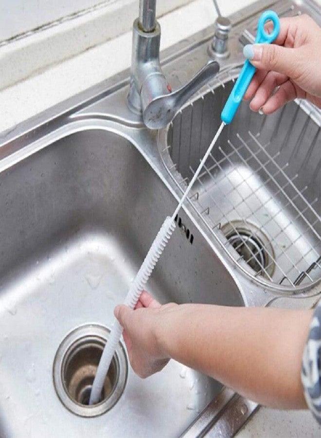 WENGTY Long Bottle and Bathroom Cleaning Brush | Flexible Straw &Pipe Cleaner Brush | Narrow Neck Bottle Washer for Kitchen (45 cm) - Image 1