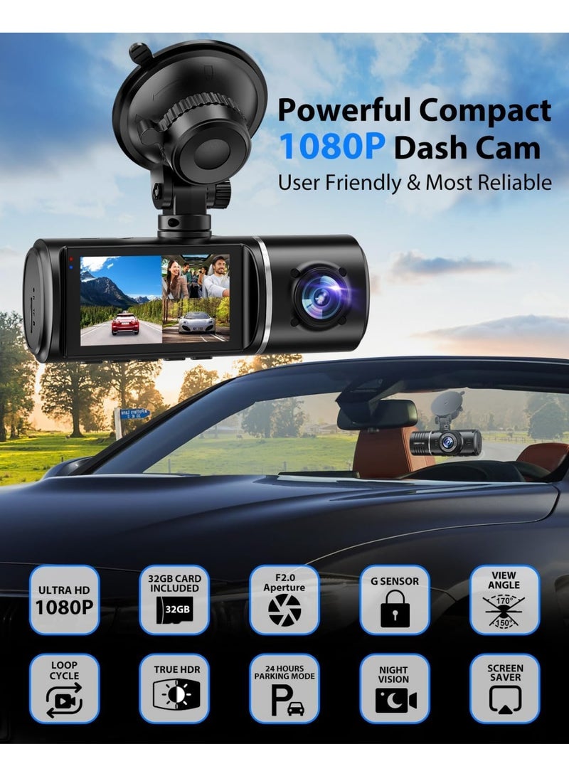 داخلية)، بدقة 1080P - مع خاصية الرؤية الليلية، التسجيل الدوري، المراقبة 24 ساعة، مستشعر الصدمات، وتشمل بطاقة 32 - Image 3