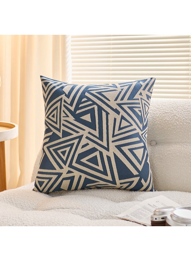 Abstract Geometric Three-dimensional Jacquard Pillow Advanced Sense Bedside Soft Bag Pillow Backrest Living Room Cushion Sofa Pillowcase