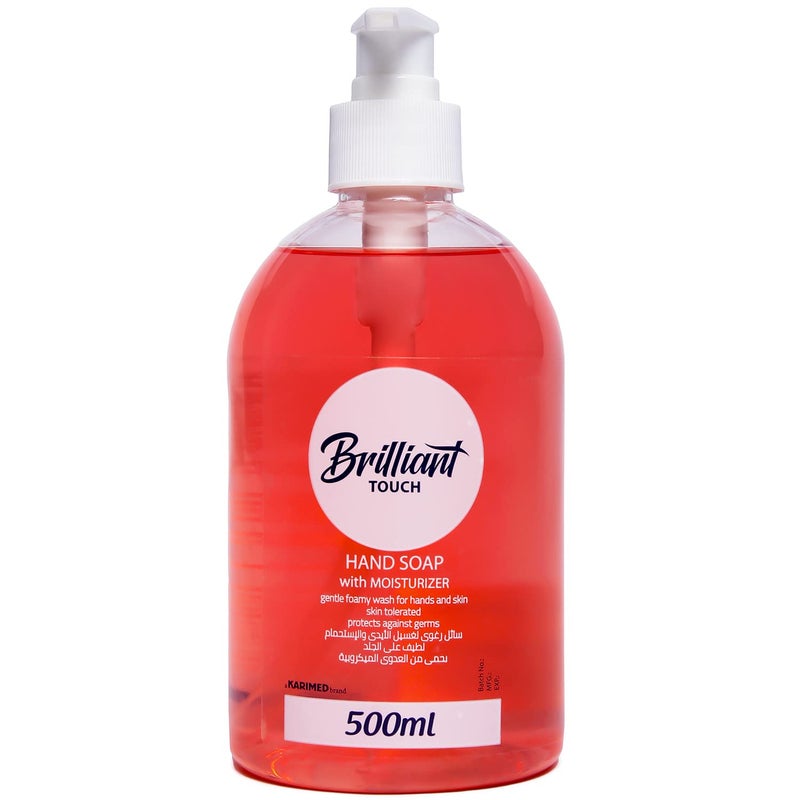 Brilliant Touch Hand Wash With Moisturizer 500ml Red