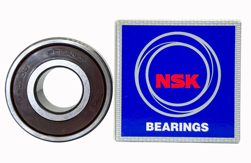 Nsk Bearings (2 Pack) 6203-2RS 6203DDU 6203VV Bearings 17X40X12MM Pressed Steel Cage,Deep Groove Ball Bearings - Image 2