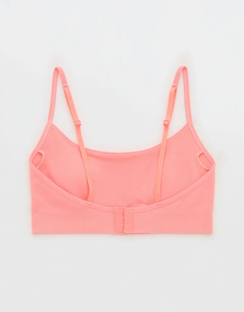 Aerie Aerie Superchill Seamless Rib Padded Scoop Bralette