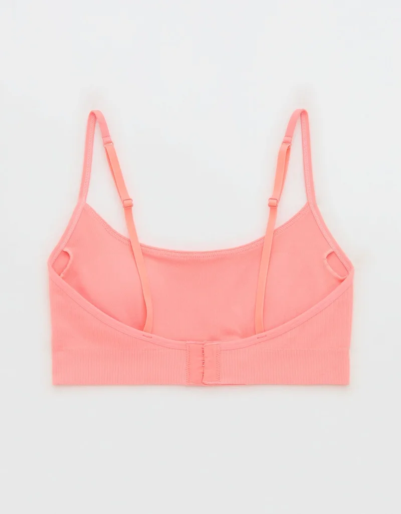 Aerie  Aerie Superchill Seamless Rib Padded Scoop Bralette for Women | Best Price UAE