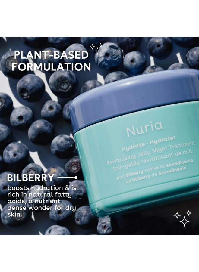 Nuria - Hydrate Revitalizing Jelly Night Face Moisturizer Refreshing Facial Moisturizer Jelly Mask For Nighttime Skin Recovery Suitable For All Skin Types 55G/1.9 Oz - Image 1