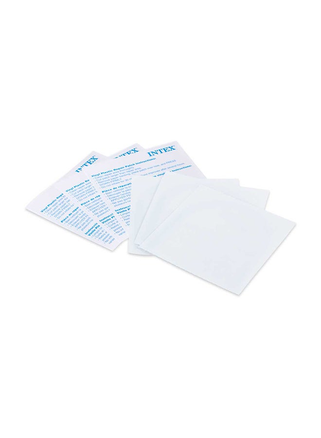 INTEX 6 x Stick On Patches Suitable For Sealing Holes In Portable Vinyl Swimming Pool ‎6.99x6.99x0.1cm - Image 1