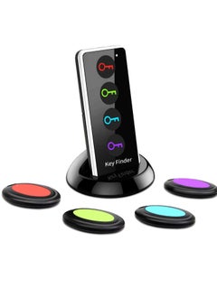 KASTWAVE مكتشف المفاتيح، Reyke 85dB+ RF، علامات تحديد موقع العنصر مع 40 مترًا. نطاق العمل، جهاز البحث عن المفاتيح اللاسلكي عن بعد للعثور على نظارات المحفظة ومفتاح الهاتف وجهاز تعقب الحيوانات الأليفة، وجهاز إرسال RF و4 أجهزة استقبال  - Image 1