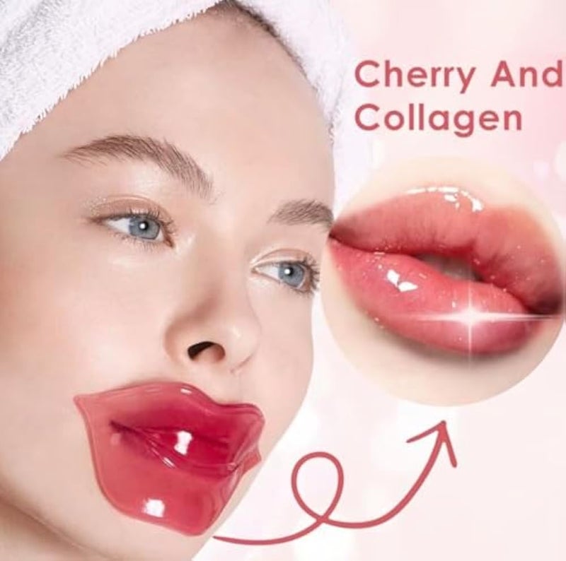 Instant Lip Filler Patches with 400 Dissolving Micro-Darts - Lip Plumping Mask with Collagen, Hyaluronic Acid & Aloe Vera for Intense Hydration, Volume & Smoothing – 5 pieces - Image 2