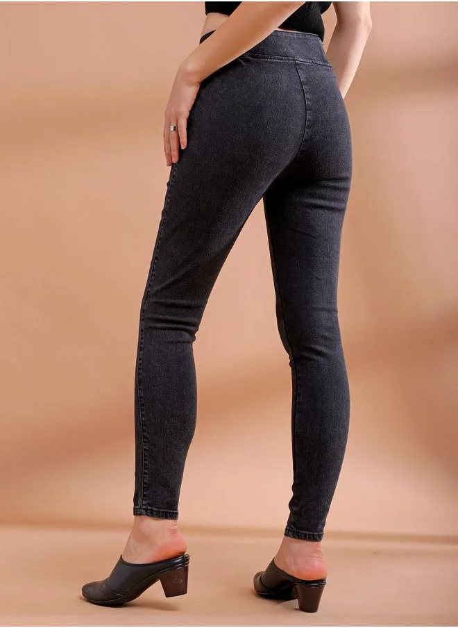 Freehand Women Super Skinny Solid High-Rise Denim Jeggings