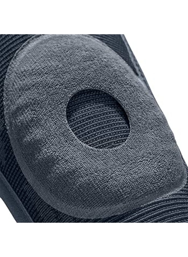 ميدي دعامة ركبة جينوميدي مع حلقة سيليكون على الرضفة – دعامة ركبة لعدم استقرار الركبة الطفيف، التهاب المفاصل، ومتلازمة ألم الرضفة الفخذية، كم ضاغط للركبة للرجال والنساء - Image 5