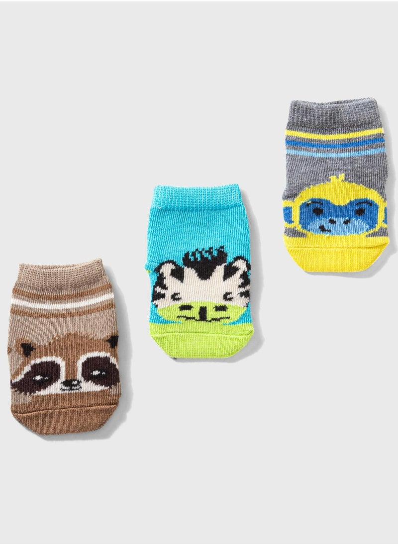 COTTONIL Pack of 6 Cotton Baby Socks for Boys  - Image 2