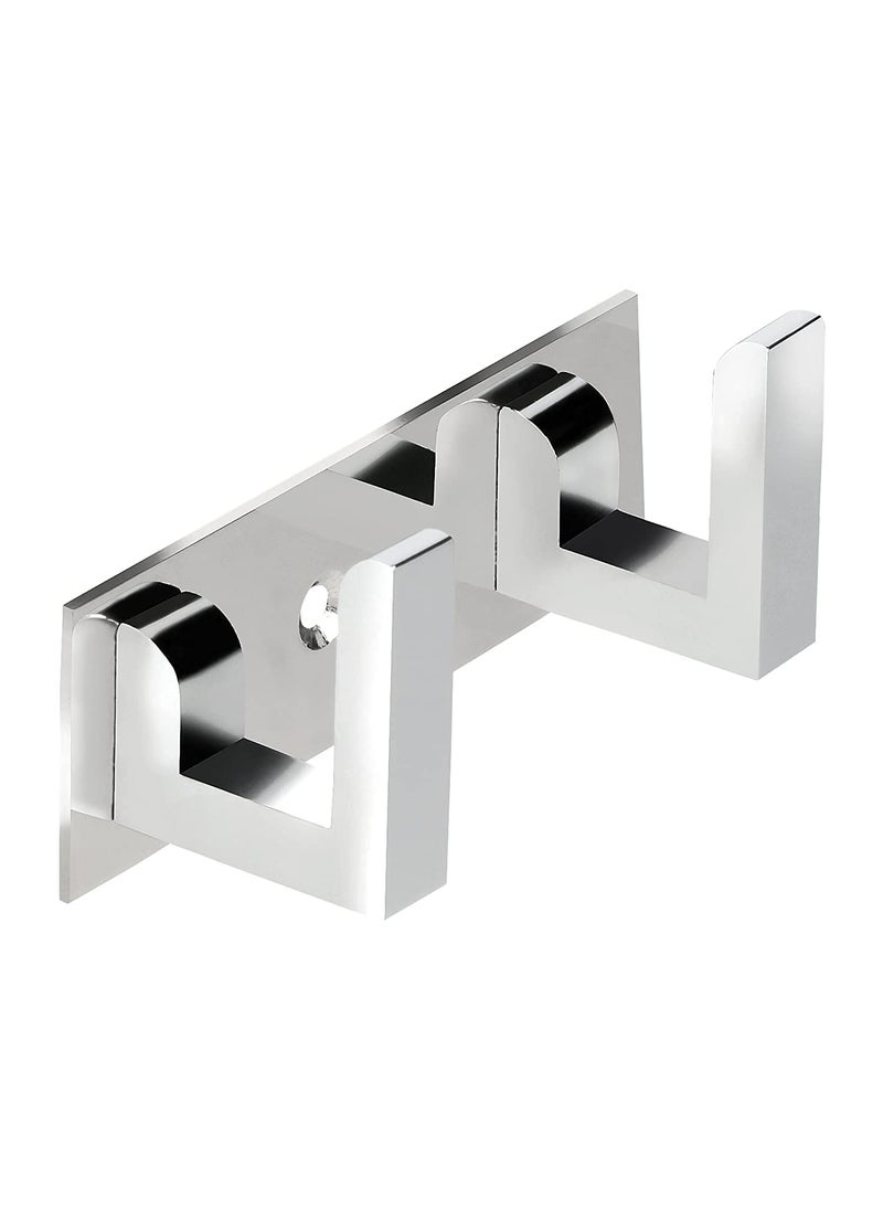 Goldfinch Stainless Steel Classic 8 Pin Cloth Hanger Door Wall Hooks Rail for Hanging Clothes Towel Hook Set Bathroom Cloth Hanger Robe Wall Door Hooks Rail for Hanging KeysClothesTowel Steel Hook Pack Of 1  - Image 4