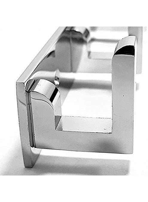 Goldfinch Stainless Steel Classic 8 Pin Cloth Hanger Door Wall Hooks Rail for Hanging Clothes Towel Hook Set Bathroom Cloth Hanger Robe Wall Door Hooks Rail for Hanging KeysClothesTowel Steel Hook Pack Of 1  - Image 3