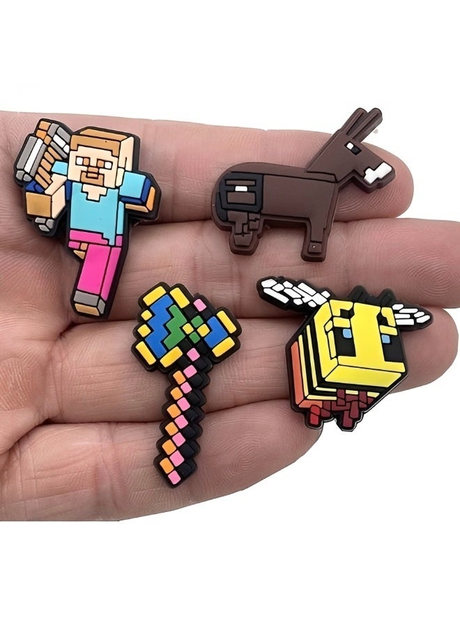 MINECRAFT Shoe Decoration Charms 18 PCS Assorted Different Shoe Charm for Shoes Sandals Buckle Party Birthday Gift Charms Bracelet Wristband Decorations for Adult Men Women Kids - Image 5
